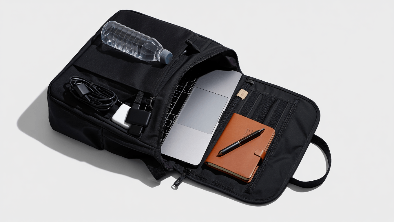 Travelers Fit a Laptop, Notebook, Crossbody, Chargers, and Water Bottle in This Tote Bag ‘With Room to Spare’