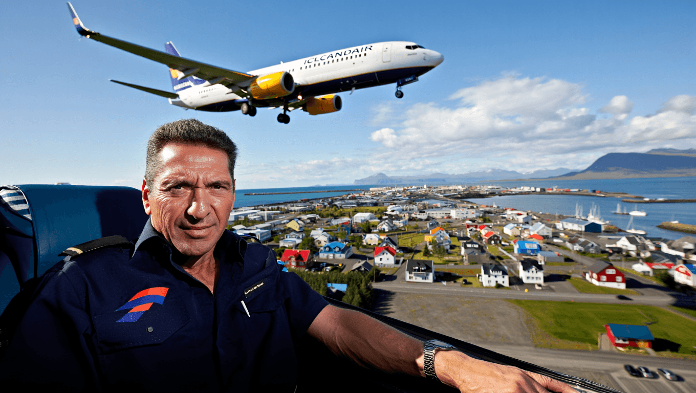 Retiring Icelandair Pilot Startles Town With Surprise Flyover, Gets License Revoked