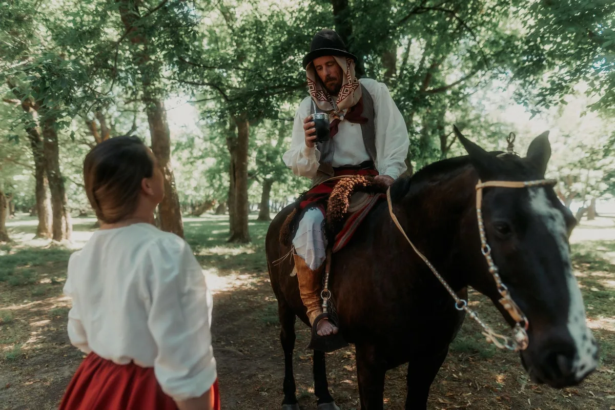 Démonstration d'équitation et traditions gauchos dans les estancias